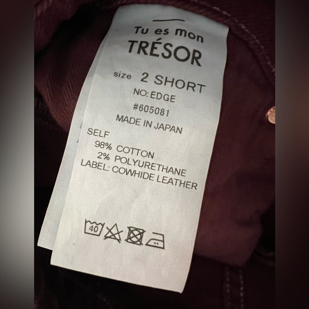 Tu es mon Trésor‎ Bow Detail Japanese Designer Jeans Size 2 Short - Picture 13 of 13